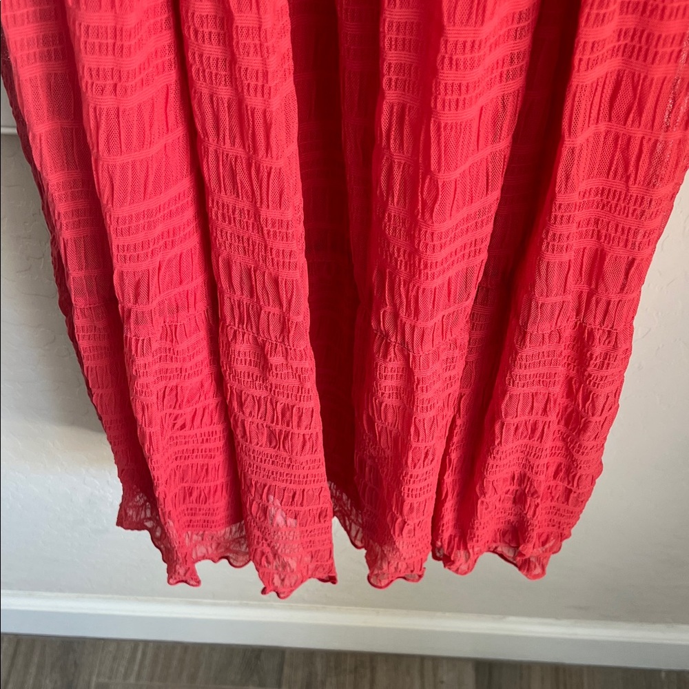 Max Studio Crimson Smocked Tiered Maxi Dress - Picture 3 of 6